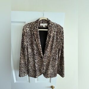 Boston Proper Animal Print Blazer